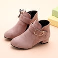 thumbnail image 1 of Akiihool Baby Booties for Girls Baby Girls Cowboy Tassel Boots with Side Zipper with Removable Squeaker for Boys and Girls (Pink,1.5), 1 of 5