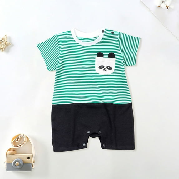 Akiihool Baby Boy Knit Romper Sleeveless Baby Boy Knit Clothes (Green,0-3 Months)