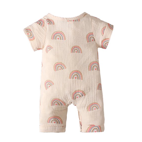 Akiihool Baby Boy Summer Bodysuit Romper Jumpsuit Outfits Short Sleeve Clothes (Red,6 Months)