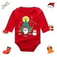 thumbnail image 1 of Akiihool Baby Boys Boys Bodysuits Long-Sleeve Boys Christmas Outfit (AC,6-9 Months), 1 of 2