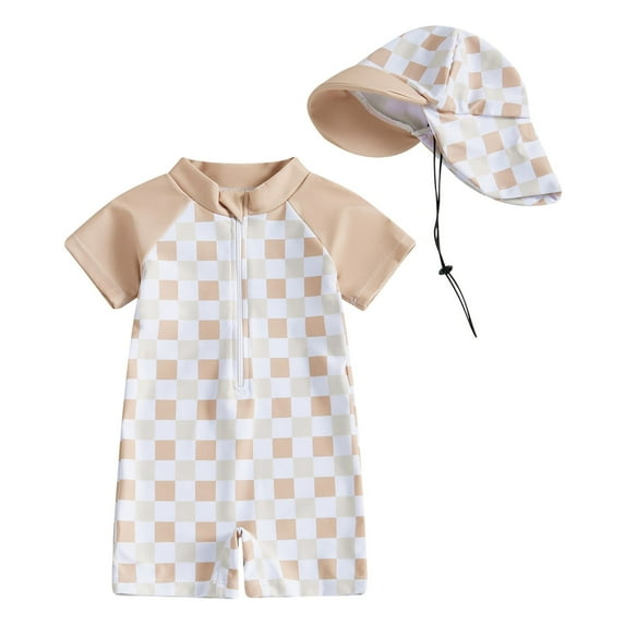 Akiihool Baby Girl One Piece Swimsuit Girls Summer Swimsuit Beach Tankini (Yellow,3-6 Months)