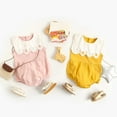 thumbnail image 1 of Akiihool Baby Girls' Short Sleeve Bodysuit for Casual Summer (Z9-Pink,2-3 Years), 1 of 5