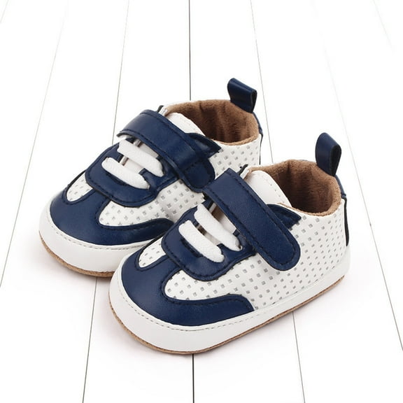 Akiihool Babys Shoes Baby Girls Boys Shoes Soft Anti-Slip Sole Soft Anti-Slip Sole First Walkers Shoes (Blue,5)