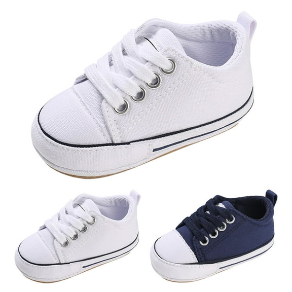 Akiihool Babys Shoes Baby Shoes Boy Girl Sneakers Non-Slip Sneakers First Walkers (White,5)