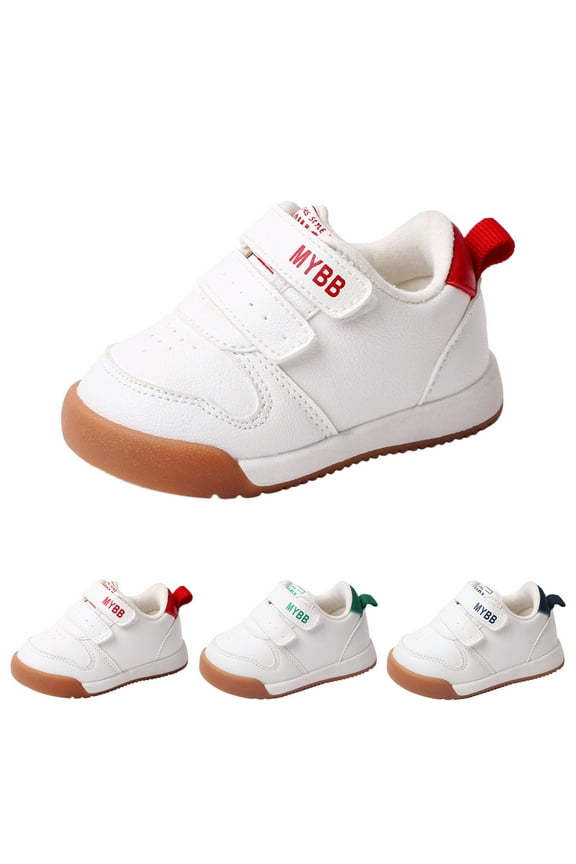 Babys Sneakes Baby Girls Boys Shoes Soft Anti-Slip Sole Breathable Mesh First Walkers Shoes (Red,5)