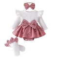 thumbnail image 1 of Akiihool Bay Girl Clothes Baby-Girls Romper Jumpsuit, Cotton One-piece Coverall Pink,Newborn, 1 of 4