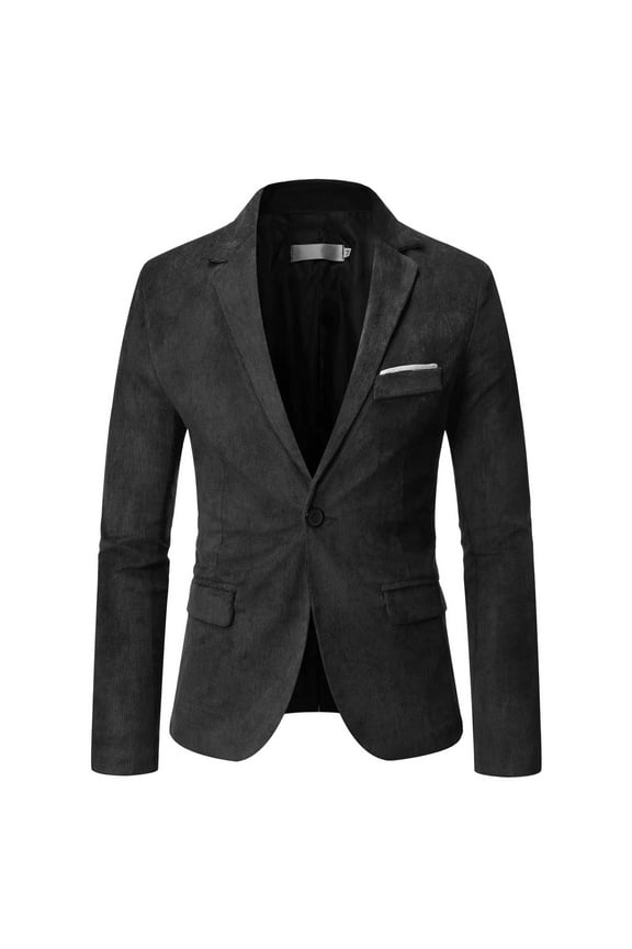 Blazers for Men Fashion Casual Mens Casual Blazer Sport Coat Lightweight Two Button Stretch Business Suit Jacket (Black,3XL)