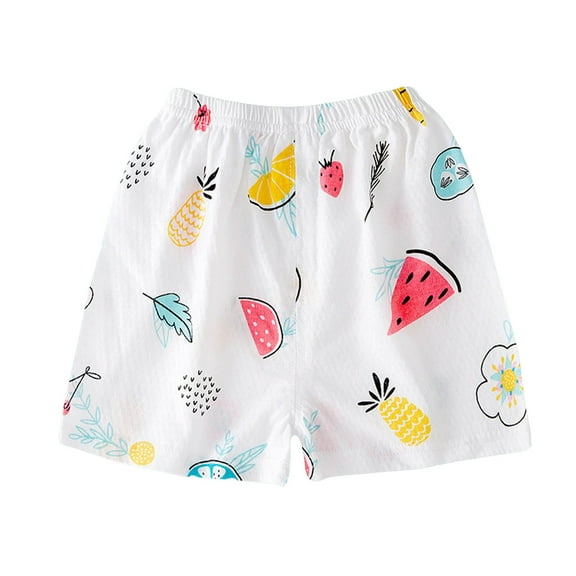 Akiihool Boy Shorts Boys' Uniform Quick Dry Jogger Shorts (White,4-5 Years)