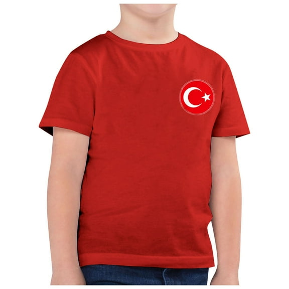 Akiihool Boys Clothes Boys Short Sleeve Crew Neck T-Shirt with Soft Material (Red,6-7 Years)