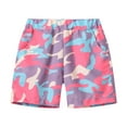 thumbnail image 1 of Akiihool Boys Graphic Shorts Boys' Classic Cargo Short (Pink,5-6 Years), 1 of 5