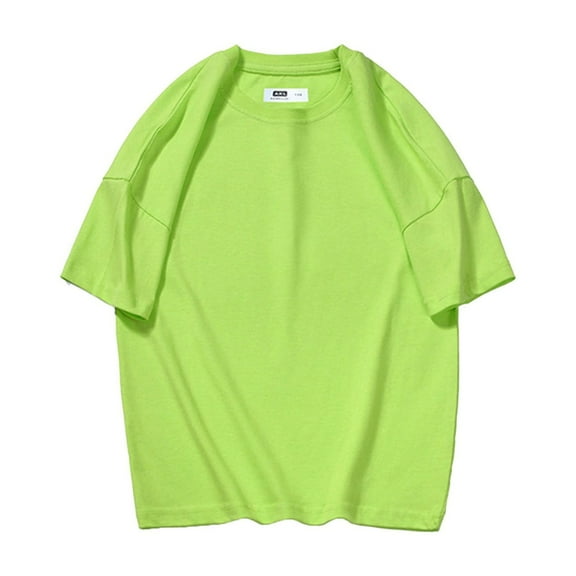 Akiihool Boys Graphic Tees Unisex Kids’ Crewneck Tee with Short Sleeves(Green,8-9 Years)