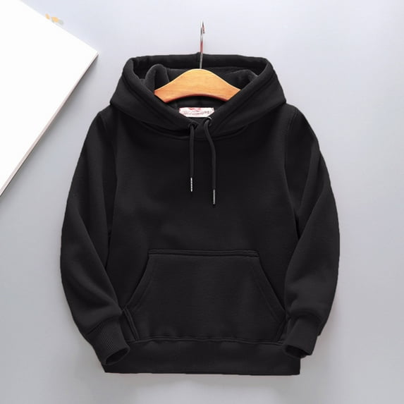 Akiihool Boys Hoodie Fashion Boys & Girls Printed Fashion Zip-Up Hooded Sweatshirts for Boys (Black,4-5 Years)