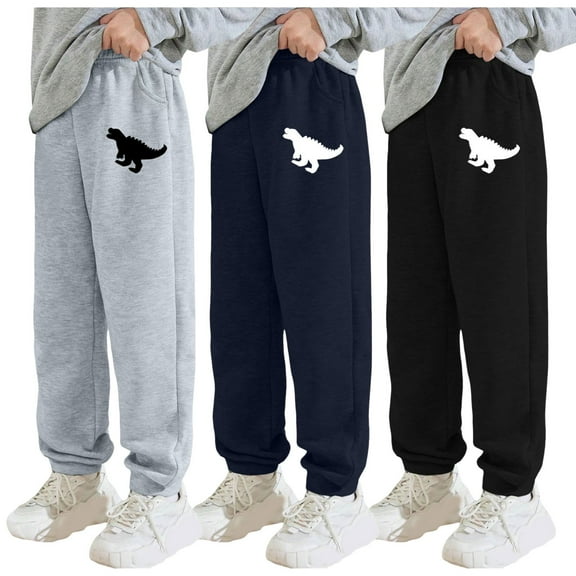 Akiihool Boys Joggers Boys' Active Fleece Jogger Pants(NY5,4-5 Years)