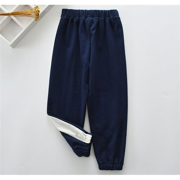 Akiihool Boys Pant Boys Cotton Jogger Cargo Straight Pant (Navy,4-5 Years)