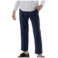 thumbnail image 1 of Akiihool Boys Pants Boys' Pull-on Relaxed Fit School Uniform Pant (Dark Blue,12-13 Years), 1 of 4