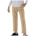thumbnail image 1 of Akiihool Boys Pants Boys' Pull-on Relaxed Fit School Uniform Pant (Khaki,14-15 Years), 1 of 4