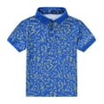 thumbnail image 1 of Akiihool Boys Polo Shirts Summer Toddler Boys Girls Short Sleeve Cartoon Prints T Shirt Tops Clothes(Blue,3-4 Years), 1 of 7