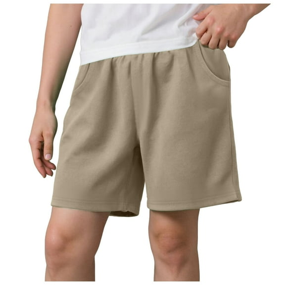Akiihool Boys Quick Dry Shorts Boys' Pull on Casual Shorts (Brown,3-4 Years)