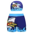 thumbnail image 1 of Akiihool Boys Swimsuits Boys Swim Trunks Bathing Suit Compression Boxer Brief Liner Swim Shorts Swimsuit Toddler Kids Youth Teen,Size 13-14 Years, 1 of 6