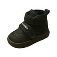thumbnail image 1 of Akiihool Boys Winter Boots Boys Girls Winter Cold Weather Warm Water Resistance Snow Boots (Black,3.5-4 Years), 1 of 8