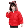 thumbnail image 1 of Akiihool Boys Winter Coat Boys Hoodies Heavyweight Fleece Jackets for Kids Flannel Shirt Jacket Cozy Plaid Flannel Shacket (Red,5-6 Years), 1 of 7