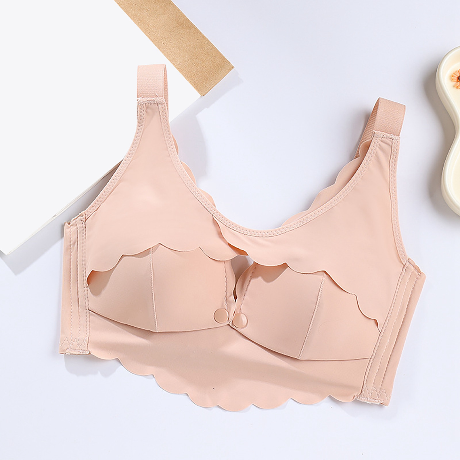 Reggiseno Elomi Cate Ferretto Full Cup, Taglie Forti, Color Legno Rosato, 38K (UK)