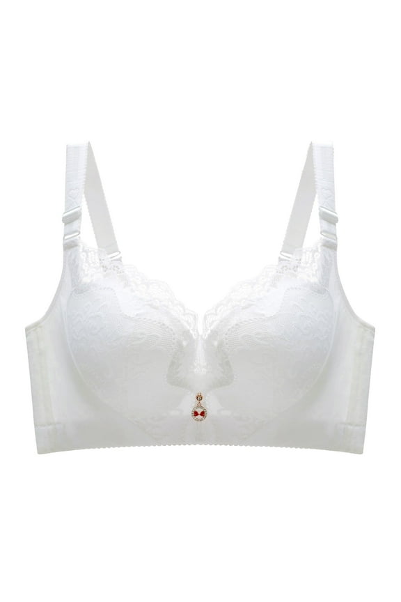 Bras for Women Women's Plus Size Visual Effects Minimizer Bra (White,44C)