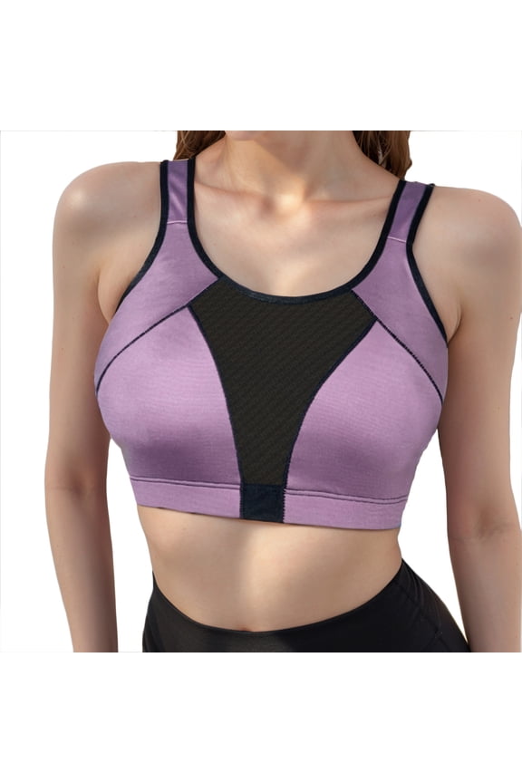Breathable Bras for Women Womens Wireless Jelly Bras Comfortable Push Up Bra No Underwire Gel Bra Full Support Lift Everyday Seamless Tshirt Bras Purple,M