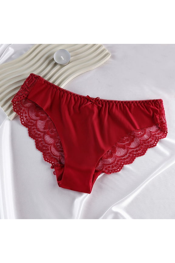 Briefs for Women High Waist Briefs Underwear for Women Seamless Panties (,L)