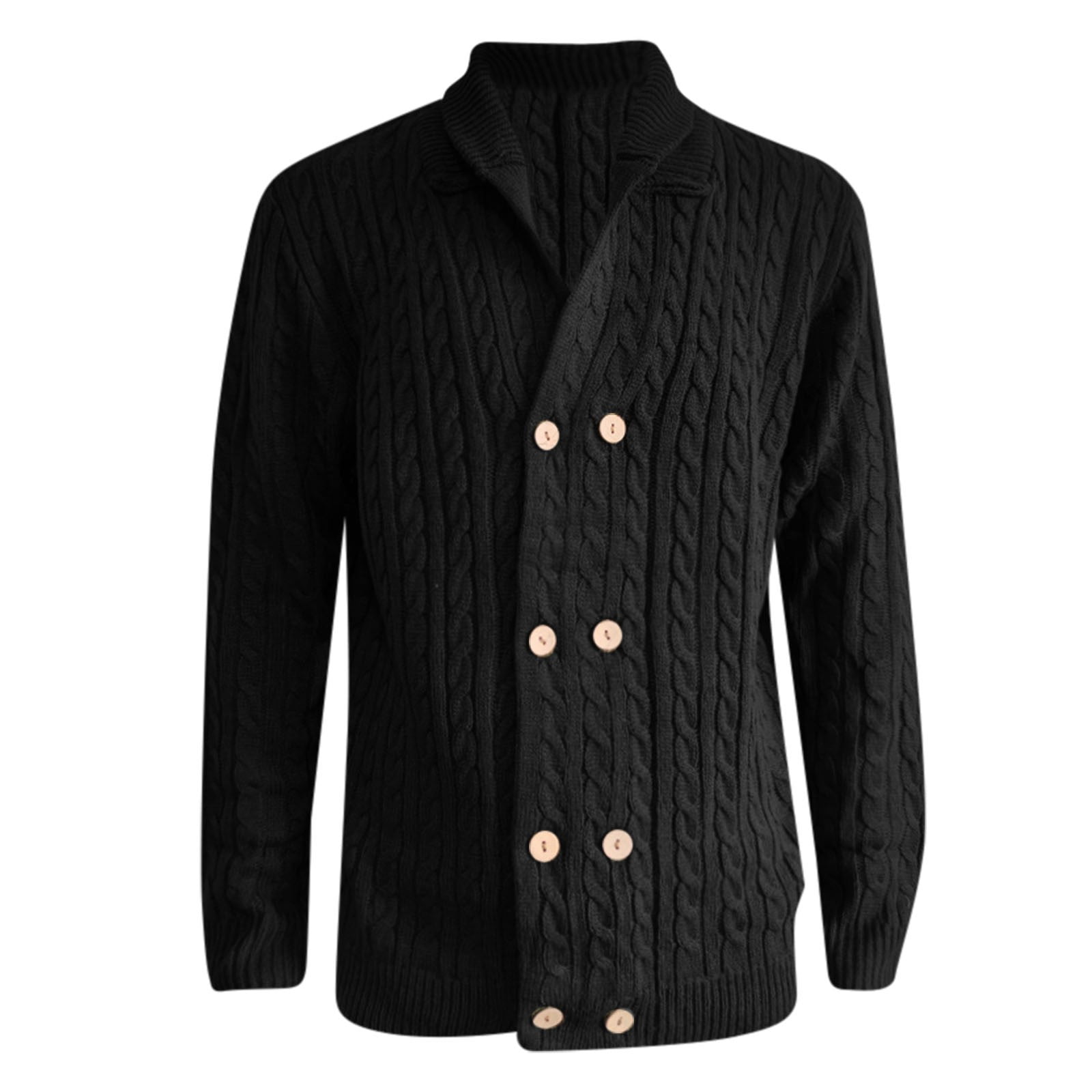 Akiihool Cardigan Men Big and Tall Men's Shawl Collar Cardigan Sweater