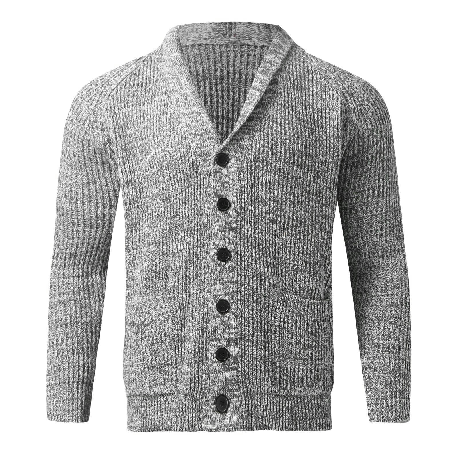 Akiihool Cardigan Men Mens Cable Knit Cardigan Sweater Shawl Akiihool Cardigan Men Mens Cable Knit Cardigan Sweater Shawl