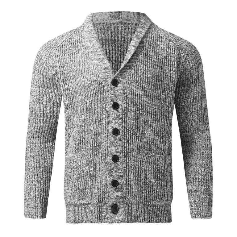Thick wool cardigan mens sales