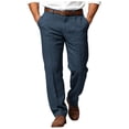 thumbnail image 1 of Akiihool Casual Mens Pants Men's Vintage Classic Fit Stretch Twill Pants Navy,L, 1 of 4