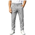 thumbnail image 1 of Akiihool Casual Pants Men Men's Performance Extreme Comfort Cargo Pant for Winter Casual Light Gray,38, 1 of 7