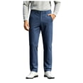 thumbnail image 1 of Akiihool Casual Pants Men Relaxed Mens Chinos Casual Pants Slim Fit Stretch Plaid Pants for Men Navy,M, 1 of 6