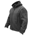 thumbnail image 1 of Akiihool Coats for Men Big and Tall Men's Slim Fit Lightweight Sportswear Jacket Casual Fashion Shirt Jacket (Grey,3XL), 1 of 3