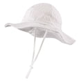 thumbnail image 1 of Akiihool Cotton Sun Hat Baby Sunhat Infant Toddler & Kids Summer Water Flap Baby Swim hat UPF 50 Boy & Girl Beach Khaki,6-12 Months, 1 of 4