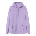 thumbnail image 1 of Akiihool Crewneck Sweatshirt Men Mens Slim Fit Unisex Letter Print Hooded Pullover Pocket Sweatshirt (Light Purple,XXXL), 1 of 7