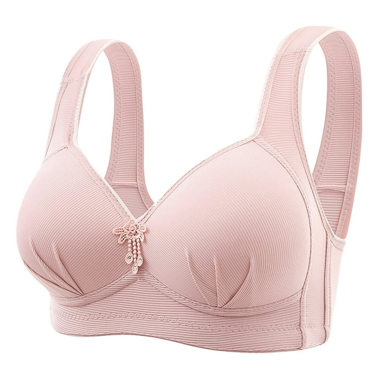 Strapless Bras for Women Ladies Top Beauty Ladies Set Shapermint Bra for  Womens Wirefree Red C