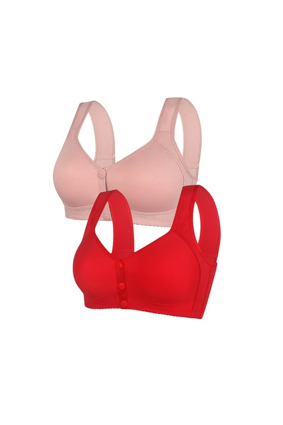 Everyday Bras Plus Size Women's Benefits Smoothing Bliss Wireless Lightly Lined Convertible Comfort Bra (Rose Gold,46)