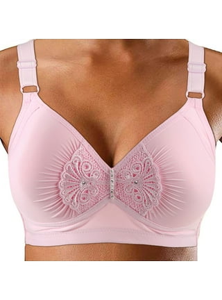 TELIMUSSTO Women's Front Closure Bra Full Coverage Back Support