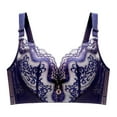thumbnail image 1 of Akiihool Everyday Bras Women's Plus Size Full Figure Basic Beauty Underwire Bra (Purple,36C), 1 of 3