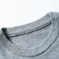 thumbnail image 1 of Akiihool Fall Sweaters for Men Men's Long Sleeve Pullover Sweaters Sweater Unisex Woven Crewneck Tops (Grey,3XL), 1 of 5
