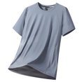thumbnail image 1 of Akiihool Fitted Shirts Men Mens Oversized T-Shirts Heavyweight Cotton Stretch Fashion Thick Tee Tops,Size 3XL, 1 of 6
