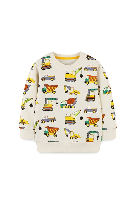 Fleece Jacket Kids Toddler Baby Boy Girl Football Clothes Go Birds Embroidery Sweatshirt Long Sleeve Crewneck Pullover Shirt Tops Yellow,6-7 Years