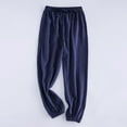 thumbnail image 1 of Akiihool Girl Pants Toddler Girls Bootcut Elastic Waist Sweatpants Jogger Pants (Navy,5-6 Years), 1 of 2