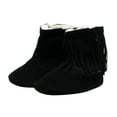 thumbnail image 1 of Akiihool Girl's Boots Baby Boy's Girl's Booties Winter Slippers Winter Snow Booties Toddler Prewalker Shoes (Black,5), 1 of 4