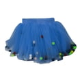 thumbnail image 1 of Akiihool Girl's Tutu Layered Princess Skirt with Pom Pom Puff Balls for Little Toddler Girls, Blue Size 90, 1 of 4