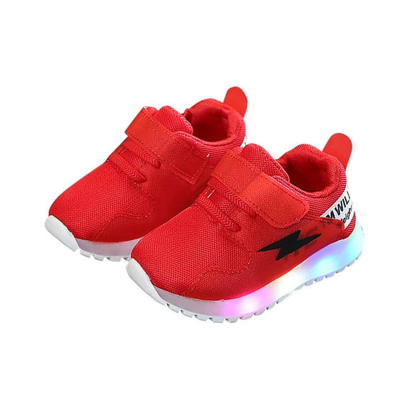 Akiihool Girls Athletic Shoes Big Kid Boys Girls Sneakers Kids Lightweight Breathable Athletic Running Shoes for Toddler/Little Kid/Big Kid (Red,12-18 Months)