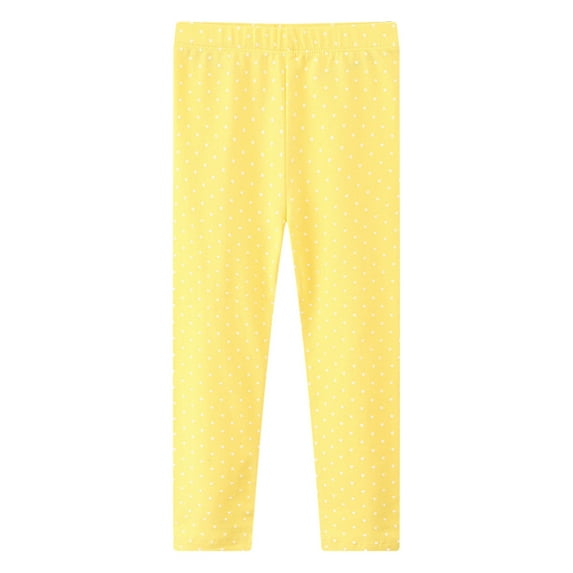 Akiihool Girls Pant Girls Pants Stretchy Jogger Pants (Yellow,4-5 Years)